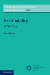 Rectifiability A Survey cover